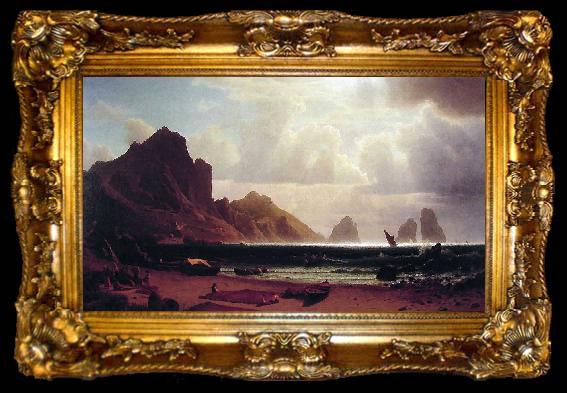 framed  Albert Bierstadt The Marina Piccola, ta009-2